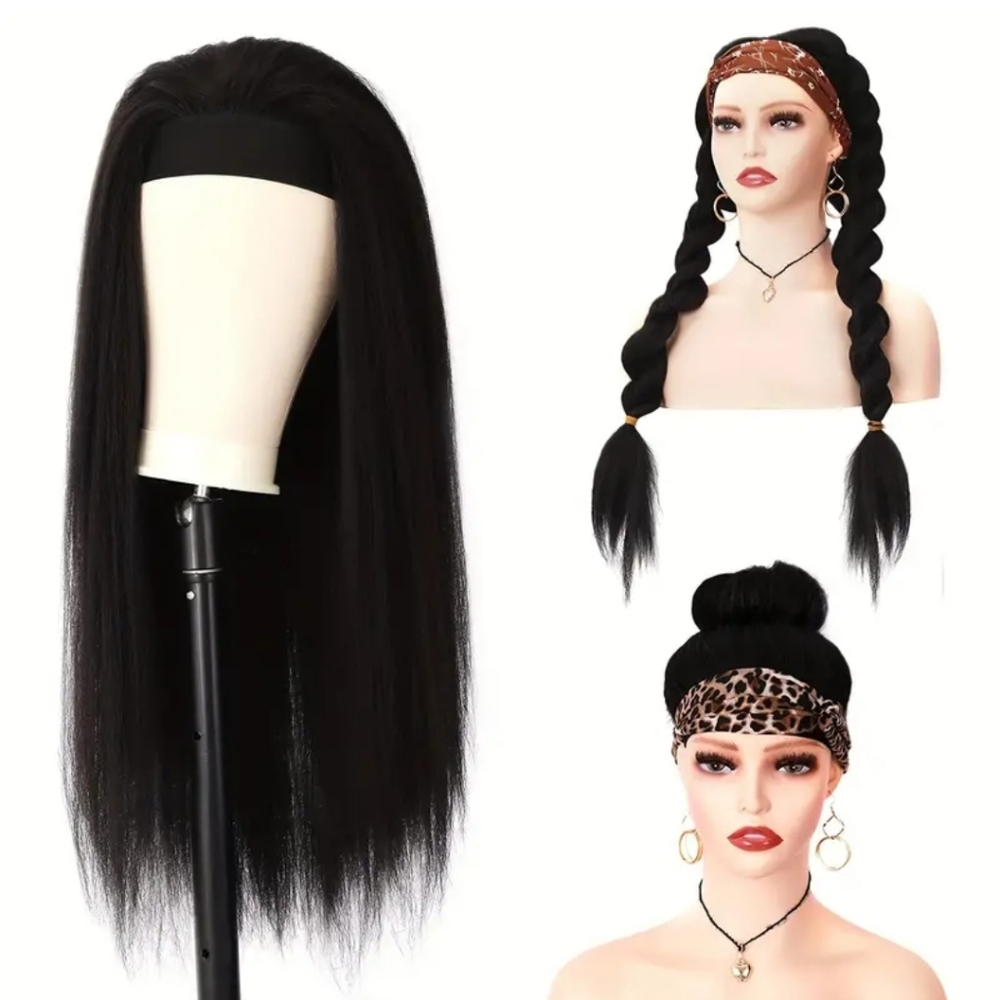 Yaki Straight Head Band Wig